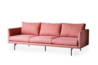 Sofa Penny 3 chỗ vải cam nhẹ nhàng thanh lịch