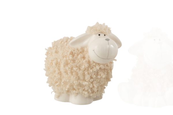 Deco Sheep fur porcelain