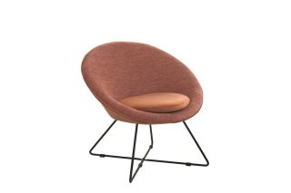 Armchair Garbo màu hồng cam nhẹ nhàng tươi mới