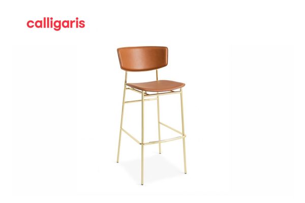 Fifties bar chair cognac