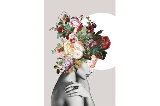 Tranh Kính Flower Art Lady 2