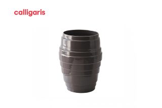 Ceramic vase Lennox dark taupe