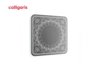 Khung gương Damasco màu trắng