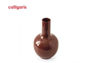 Ceramic vase Evan brown