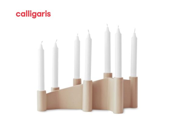 Chân nến gốm Cathedral pink