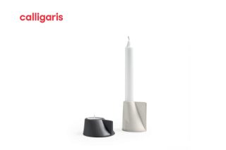 Chân nến Lino hemp/smoke grey