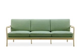 Elegance light wood sofa