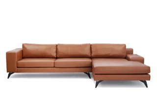 Opal sofa corner - Cognac