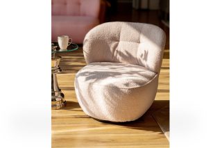 Armchair Moon vải xanh lá nhỏ gọn hiện đại