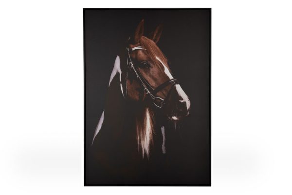 Tranh in ngựa nâu 100 x 142