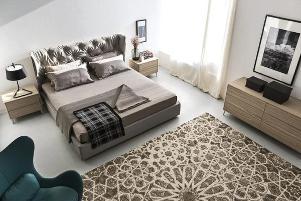 Bàn đầu giường Boston bằng gỗ hiện đại