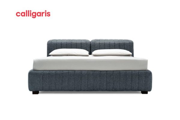 Giường Portland 1m8 bọc vải màu xanh nhẹ nhàng thanh lịch