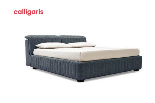 Portland adjustable bed 1m8 Gray fabric S8G