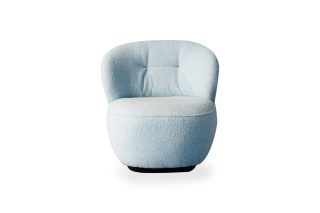 Armchair Moon - blue fabric