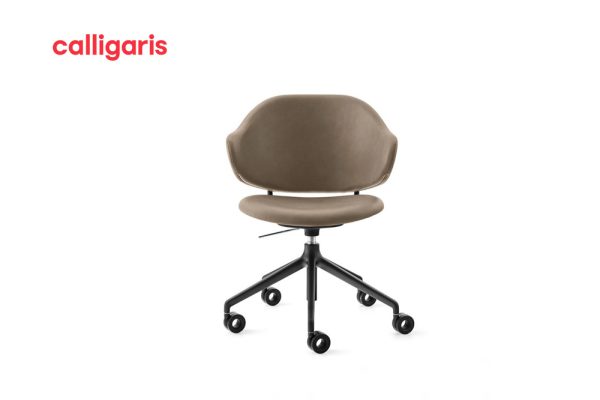 Holly mud brown office chair