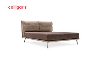 Giường Landa queen bọc vải kiểu dáng lạ mắt hiện đại