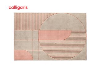 Thảm EIFFEL xám/hồng (2m x 3m)