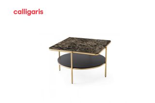 Bàn nước Puro mặt bàn ceramic có kệ để đồ tiện lợi hiện đại