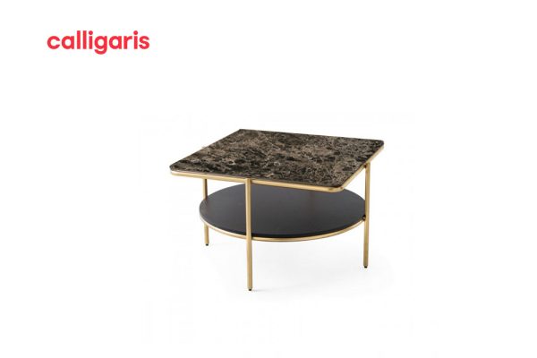 Bàn nước Puro mặt bàn ceramic có kệ để đồ tiện lợi hiện đại