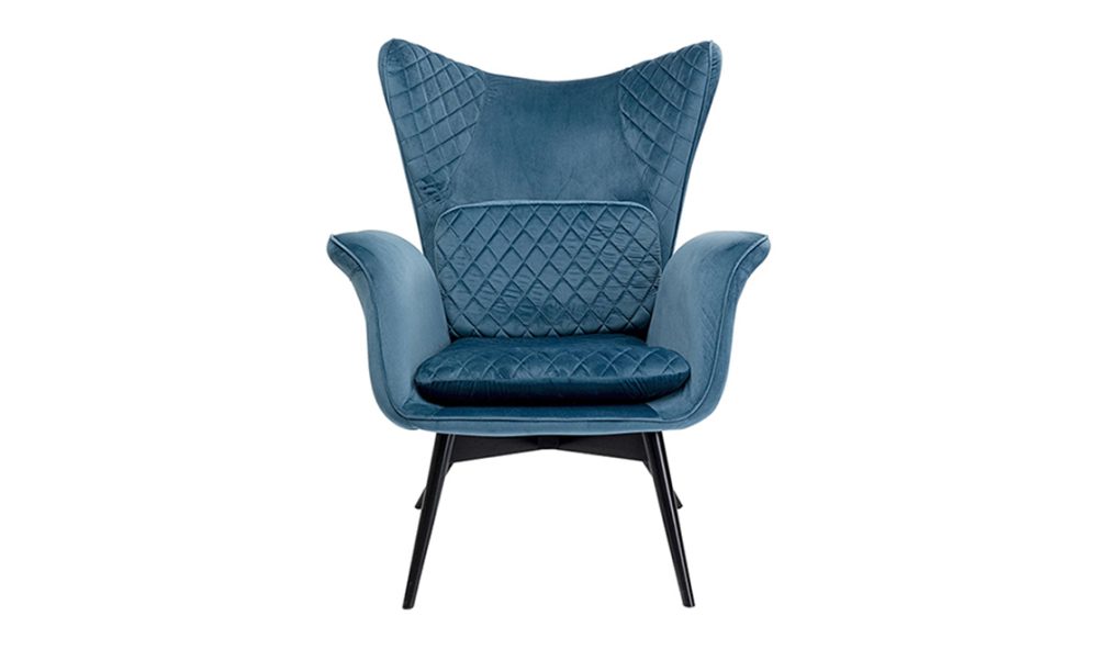 mua armchair tudor velvet petrol