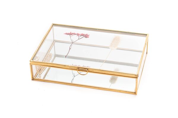 Hộp hoa khô thuỷ tinh GM