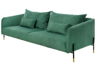 Sofa 3 combo 3 chỗ vải xanh hiện đại