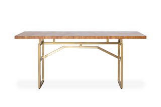 Bàn ăn ráp màu gỗ sang trọng hiện đại