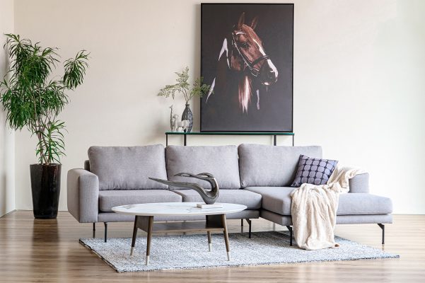 Phòng khách tối giản hiện đại với màu sắc trung tính nhã nhặn