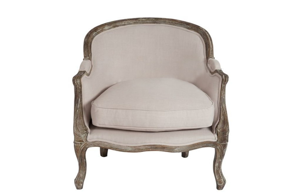 Armchair Club bằng gỗ bọc vải