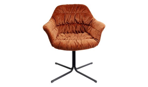 Armchair Colmar rust red cá tính hiện đại