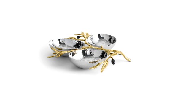 Khay Olive Branch Triple 112476 Mca