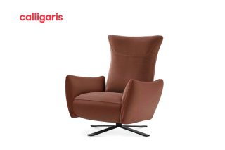 Armchair Polse (Điện, Da Hazelnut L1U)