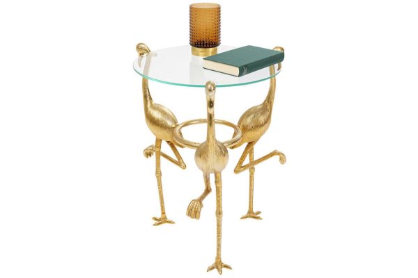 Bàn bên Flamingo 3 chân làm bằng 3 con hạt đẹp mắt sang trọng