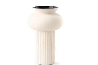 Ionico Matt Hemp Ceramic Vase H28