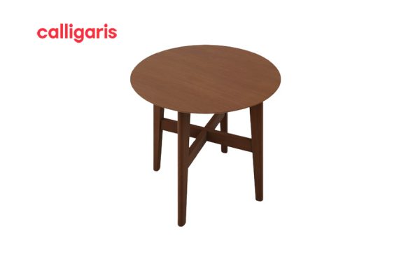 Bàn bên Abrey hiện đại Walnut P201