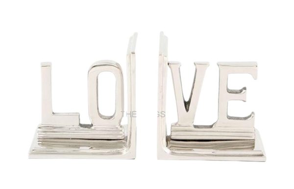 Chữ Love trang trí Alu nhôm màu trắng bạc S2 41646