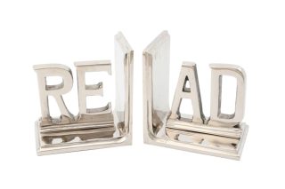 Chữ Read trang trí Alu nhôm màu trắng bạc 41092