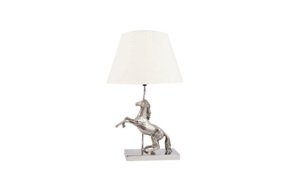 White horse-shaped table lamp 49760