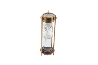 Glass Brass Hourglass 56323