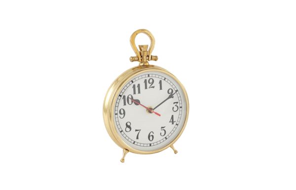 Metal desk clock 6" 54131"