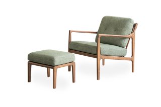 Armchair Cabo Kèm Đôn (Màu Olive green KD1092-6)