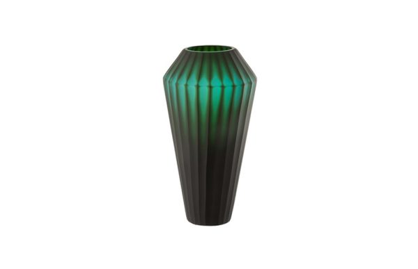 Vase Elisa small green glass 18658