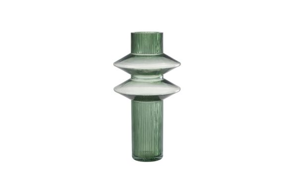Mily green long large glass vase 30.5cm 23615