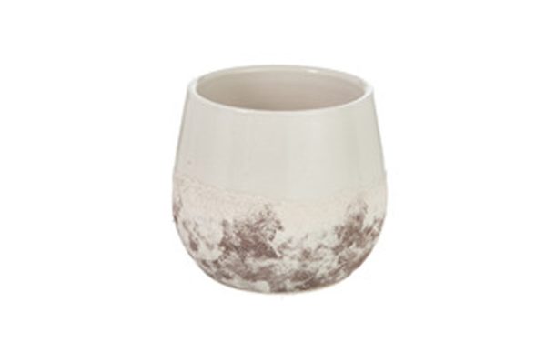 Oceane ceramic vase medium brown/ gray 98693