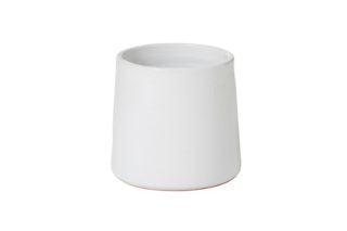 Bình hoa tròn gốm trắng nhỏ 17cm 94121