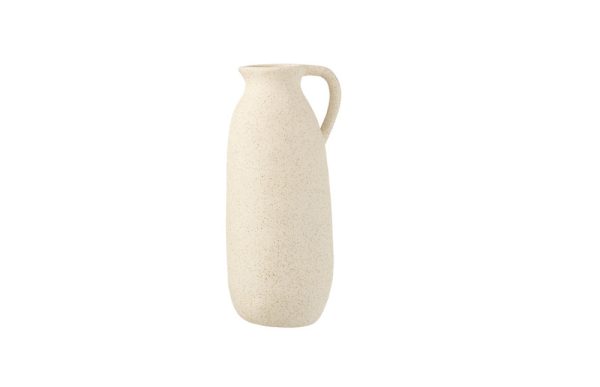 Large beige ceramic vase 22667