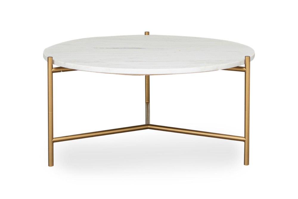 Bàn nước tròn Moon mặt đá marble Ø800