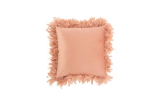 Gối lông vũ polyester hồng nhạt 45x45 7213
