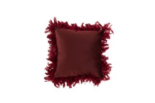 Gối lông vũ polyester Maroon đỏ tía 45x45 7214