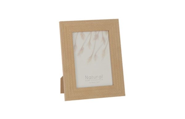 Dark beige polystyrene woven picture frame 13x18 23593